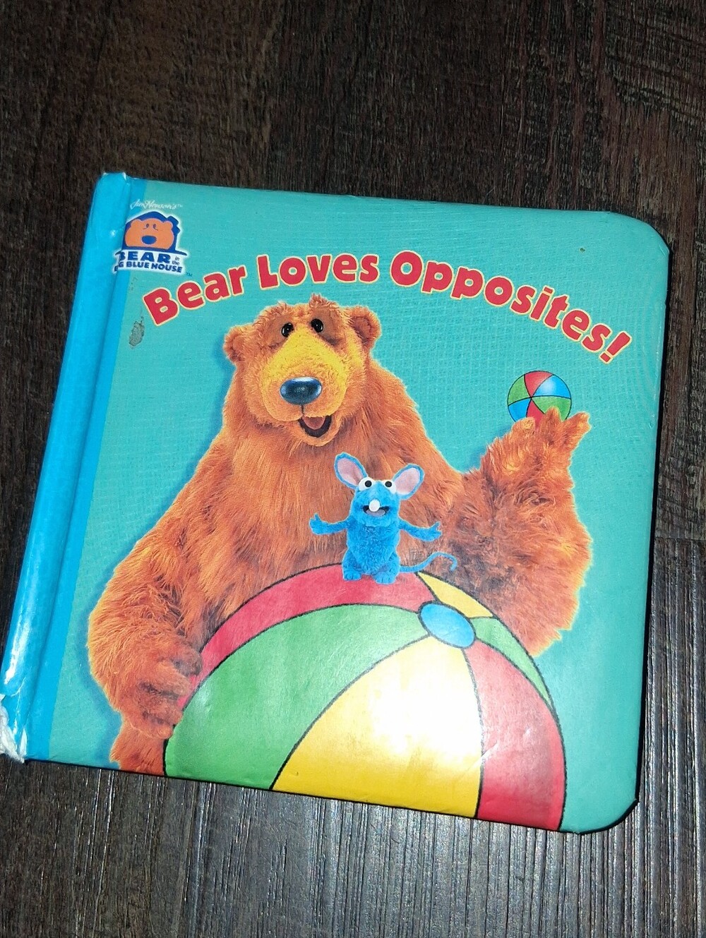 Bear Loves Opposites! Kids Blue Board Book